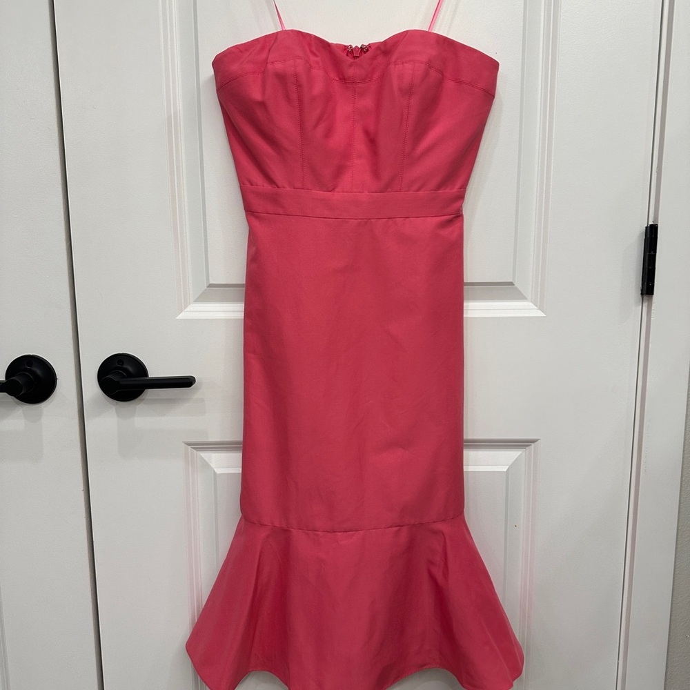 J. Crew Strapless Pink Dress